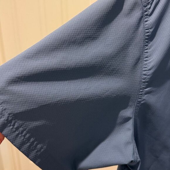 Columbia PFG Omni-Shade Men's Light blue Short Sleeve Shirt size Large - Picture 3 of 13